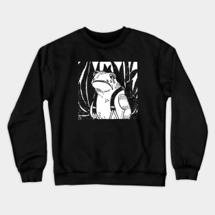 A Nostalgic Blend of Vintage Aesthetics and Sad Frog Vibes Crewneck Sweatshirt